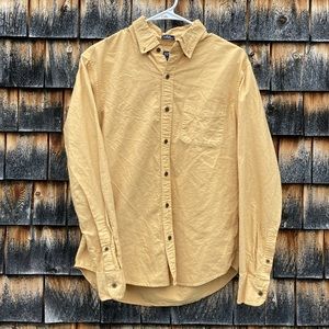 J.Crew Yellow Button Up